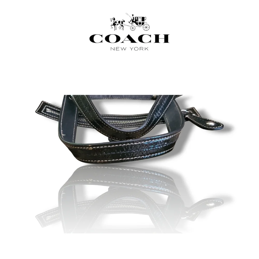 Coach F14940 Kisslock Signature Jaquard C Brown and Black Women's Shoulder Bag